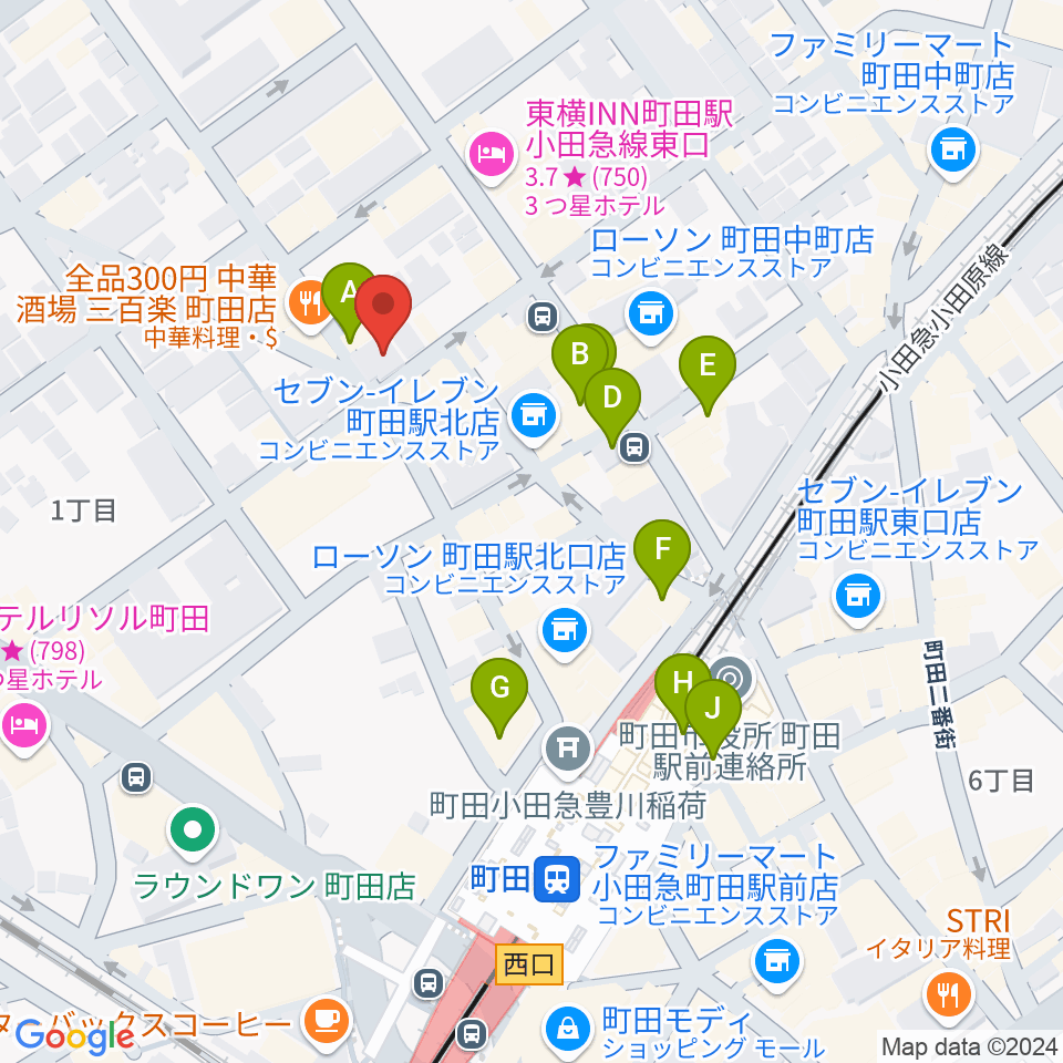 万象房周辺のカフェ一覧地図