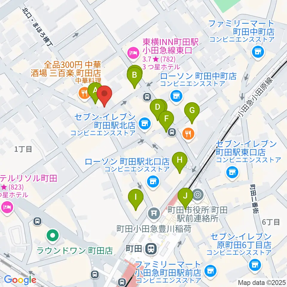 万象房周辺のカフェ一覧地図