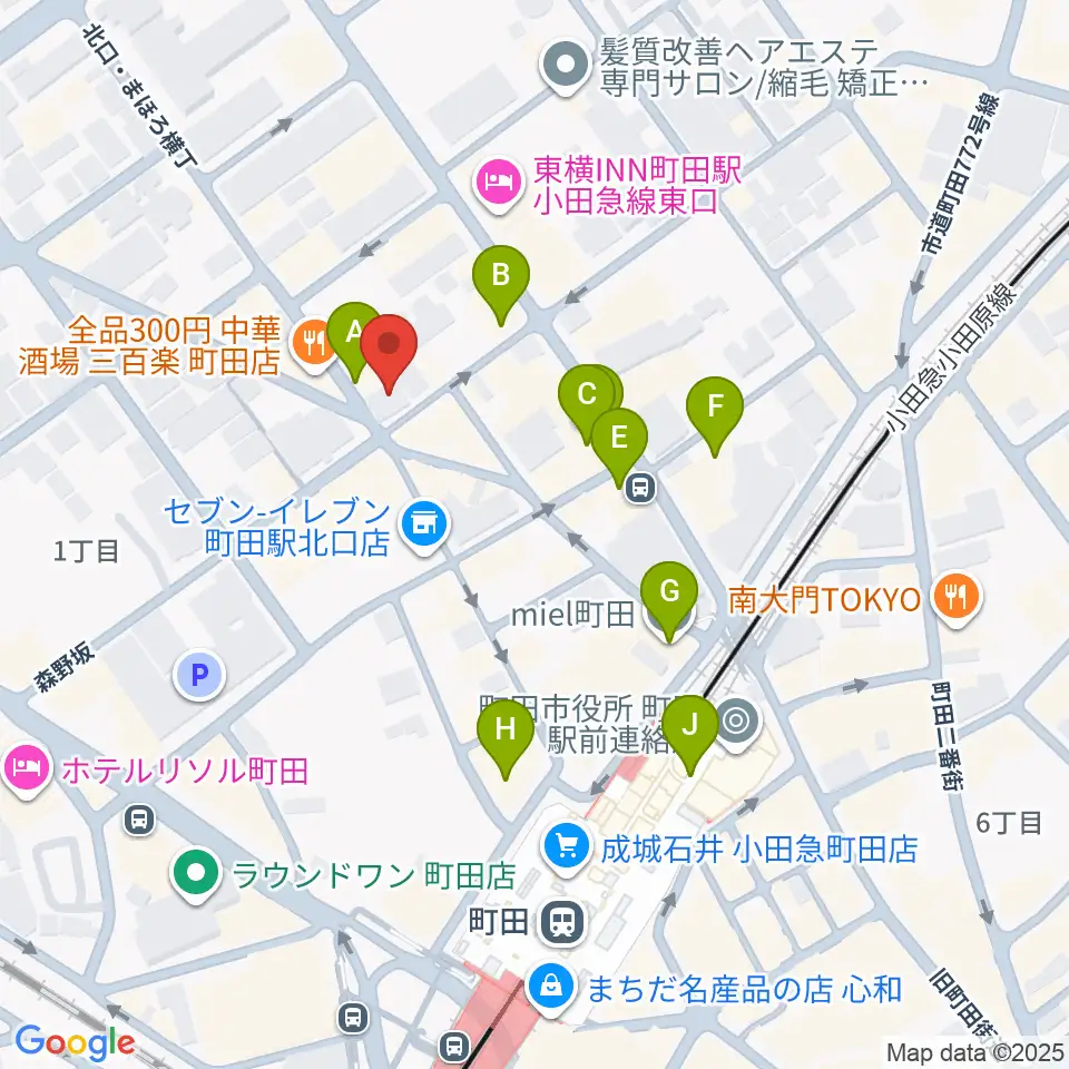 万象房周辺のカフェ一覧地図