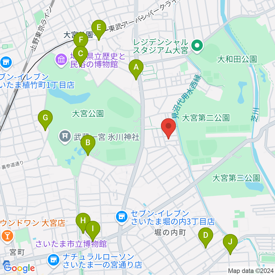 三村音楽教室周辺のカフェ一覧地図