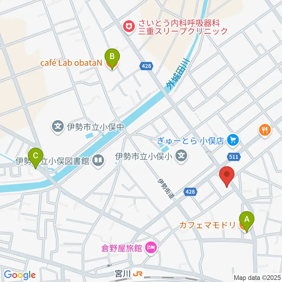ウィーン音楽教室周辺のカフェ一覧地図
