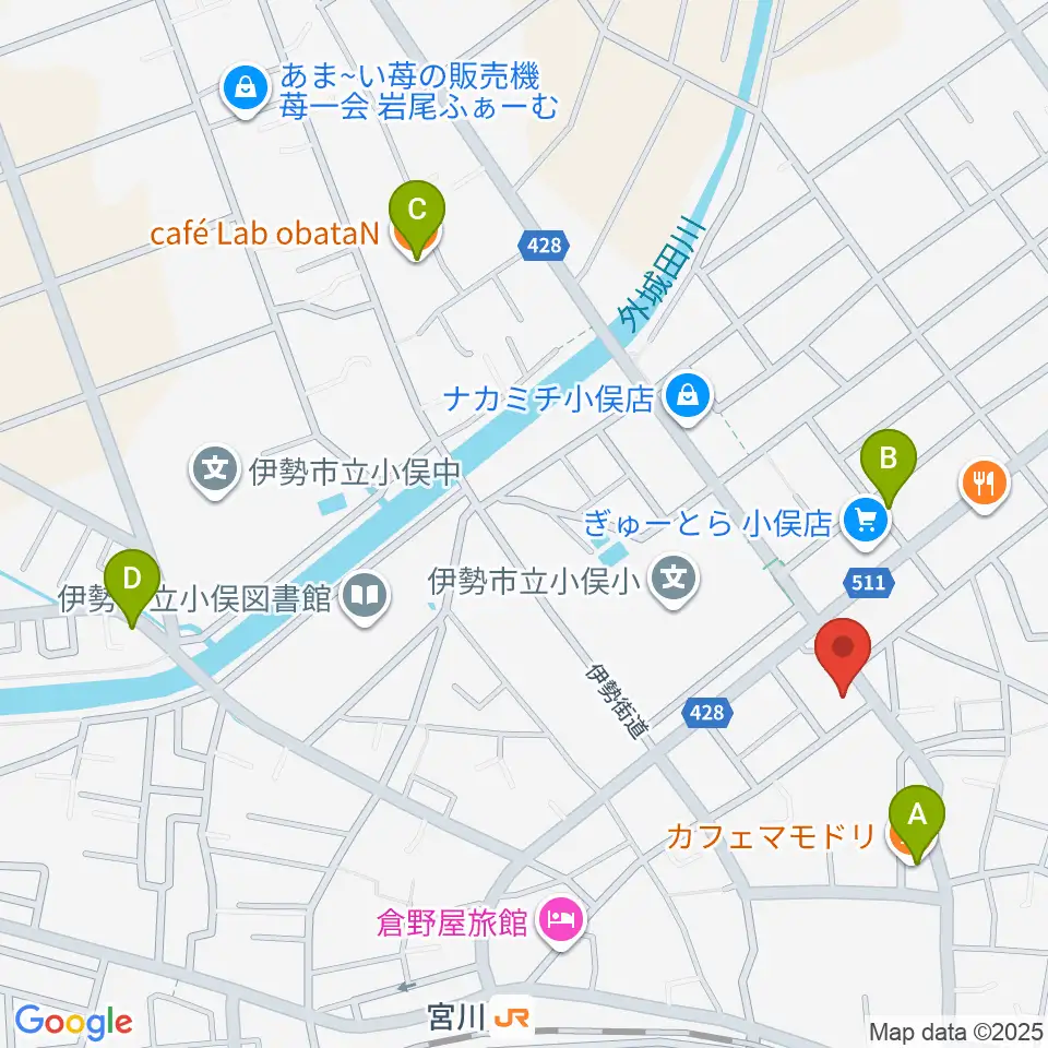 ウィーン音楽教室周辺のカフェ一覧地図