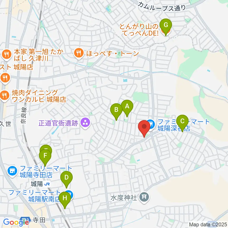 スタジオスキップ周辺のカフェ一覧地図