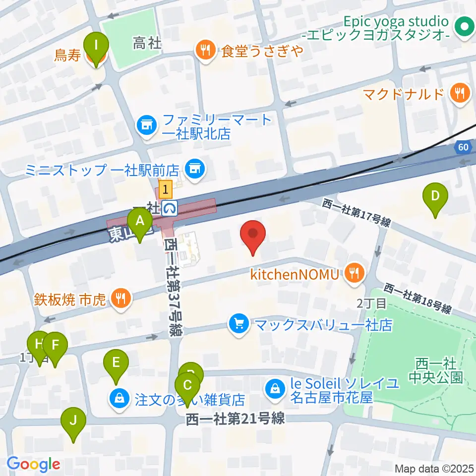 マミ・アートミュージック周辺のカフェ一覧地図
