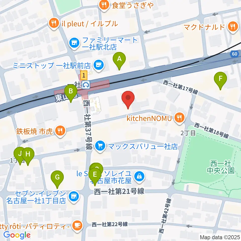 マミ・アートミュージック周辺のカフェ一覧地図