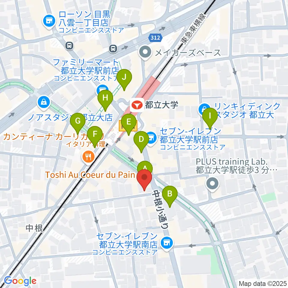 山田聖ヴァイオリン工房周辺のカフェ一覧地図