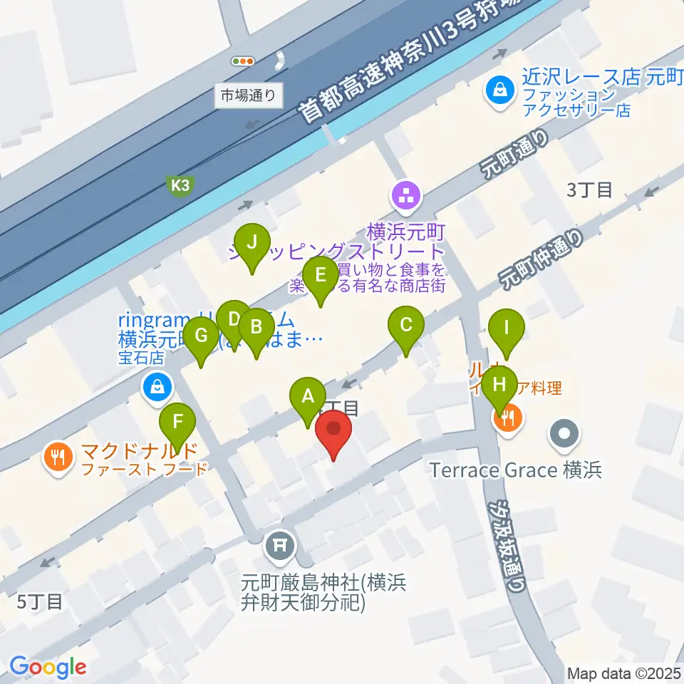 Sanae Fun Music周辺のカフェ一覧地図