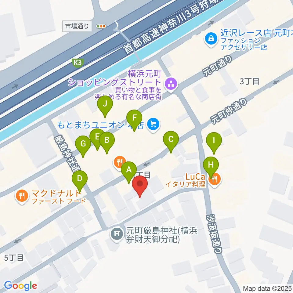 Sanae Fun Music周辺のカフェ一覧地図