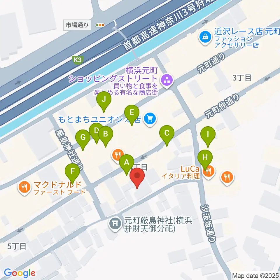 Sanae Fun Music周辺のカフェ一覧地図