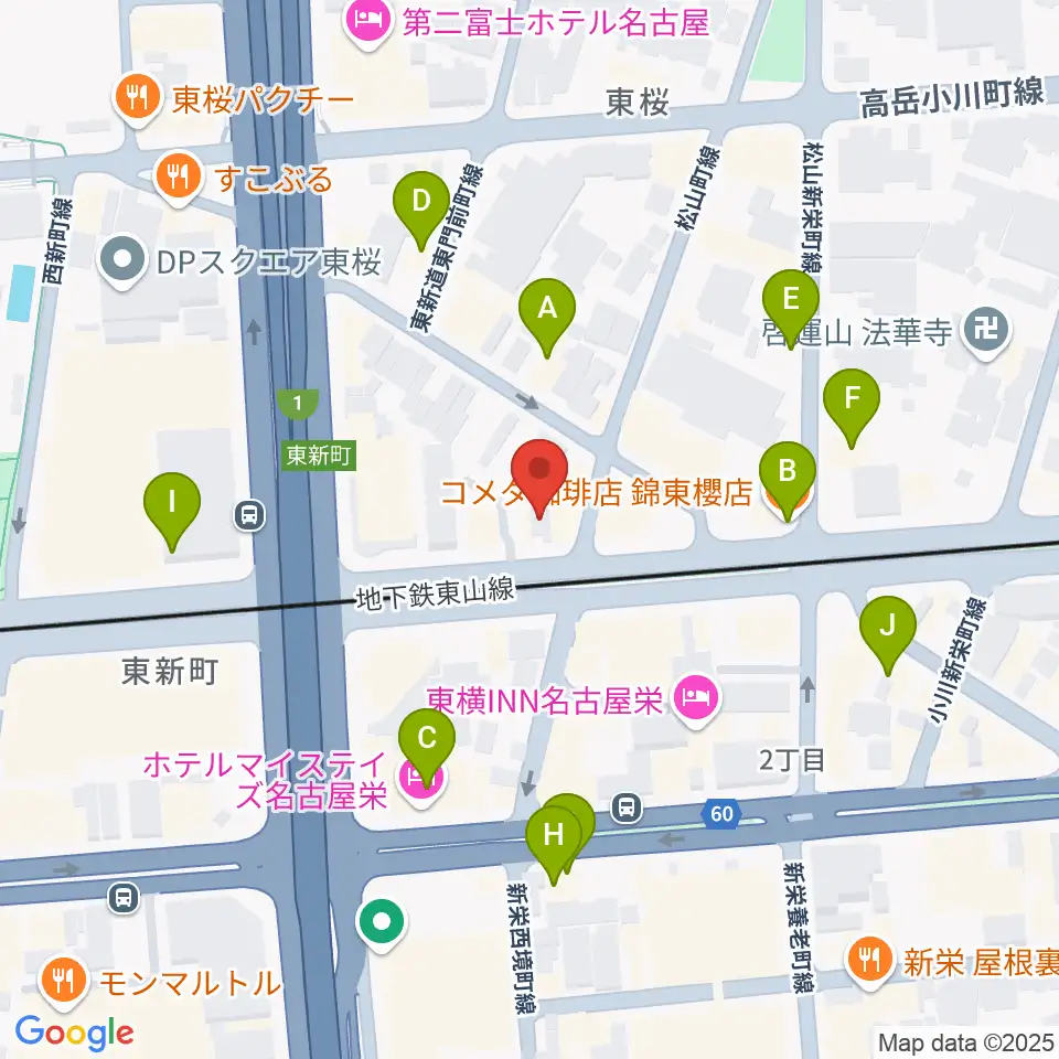 Nancy 名古屋周辺のカフェ一覧地図