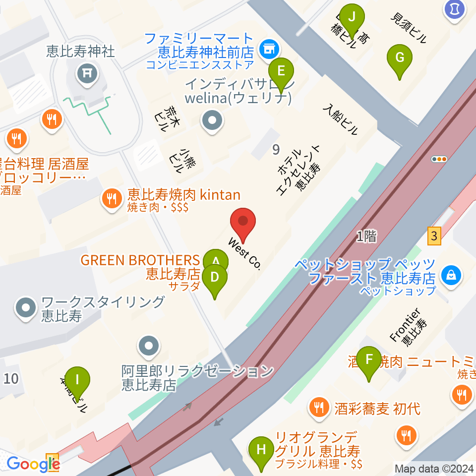 サイケデリズム周辺のカフェ一覧地図