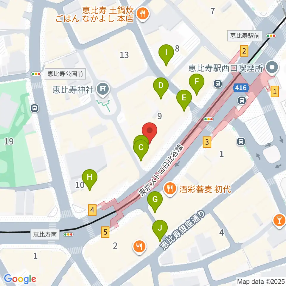 サイケデリズム周辺のカフェ一覧地図