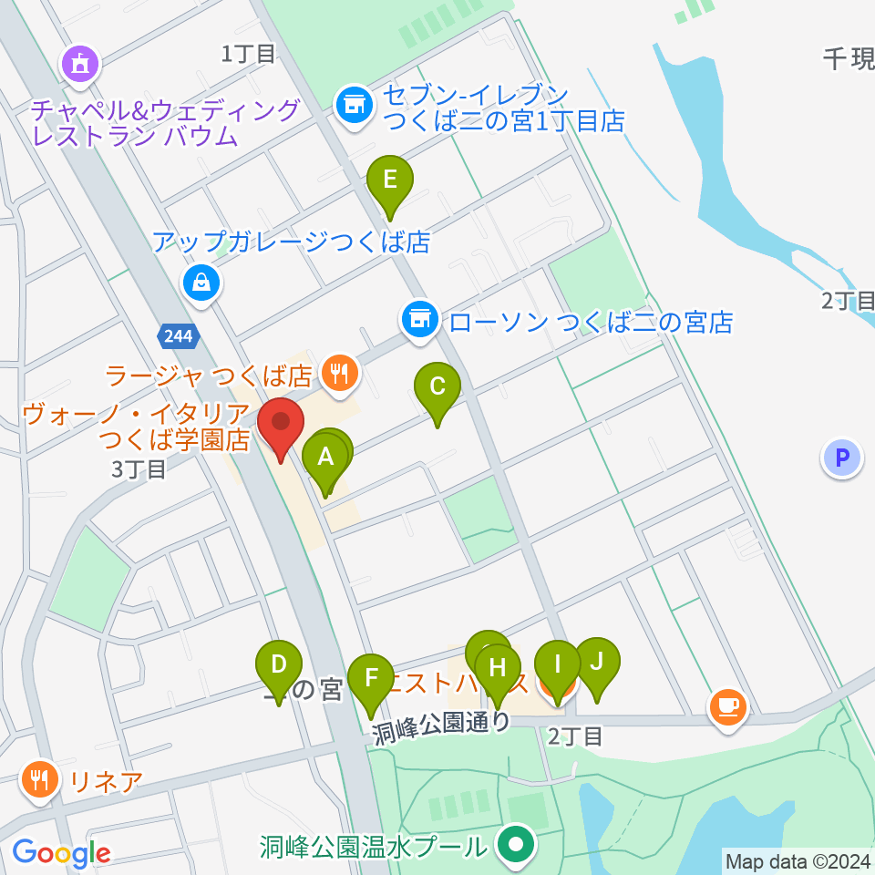 トニカ音楽院周辺のカフェ一覧地図