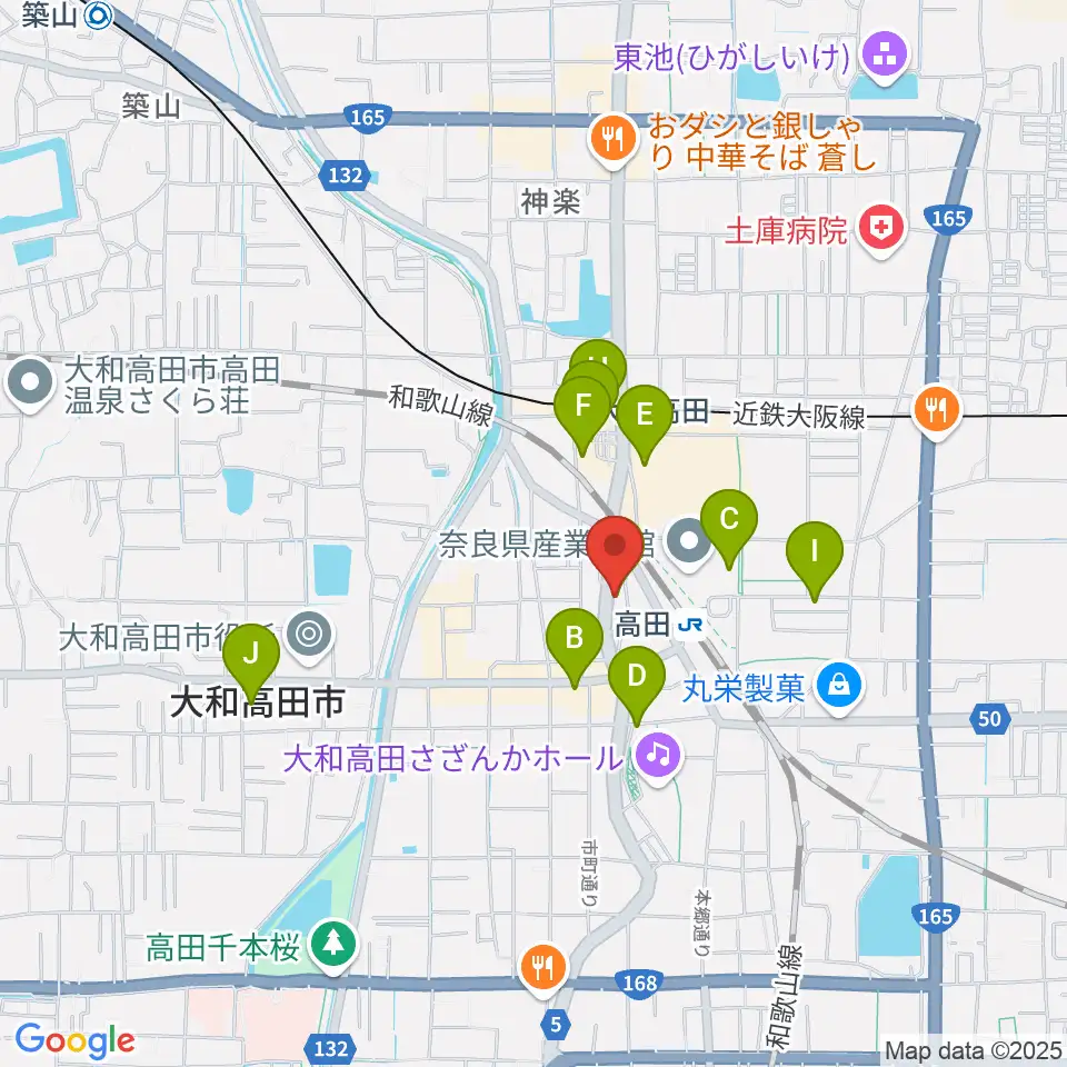 Music Salon Nakagawa周辺のカフェ一覧地図