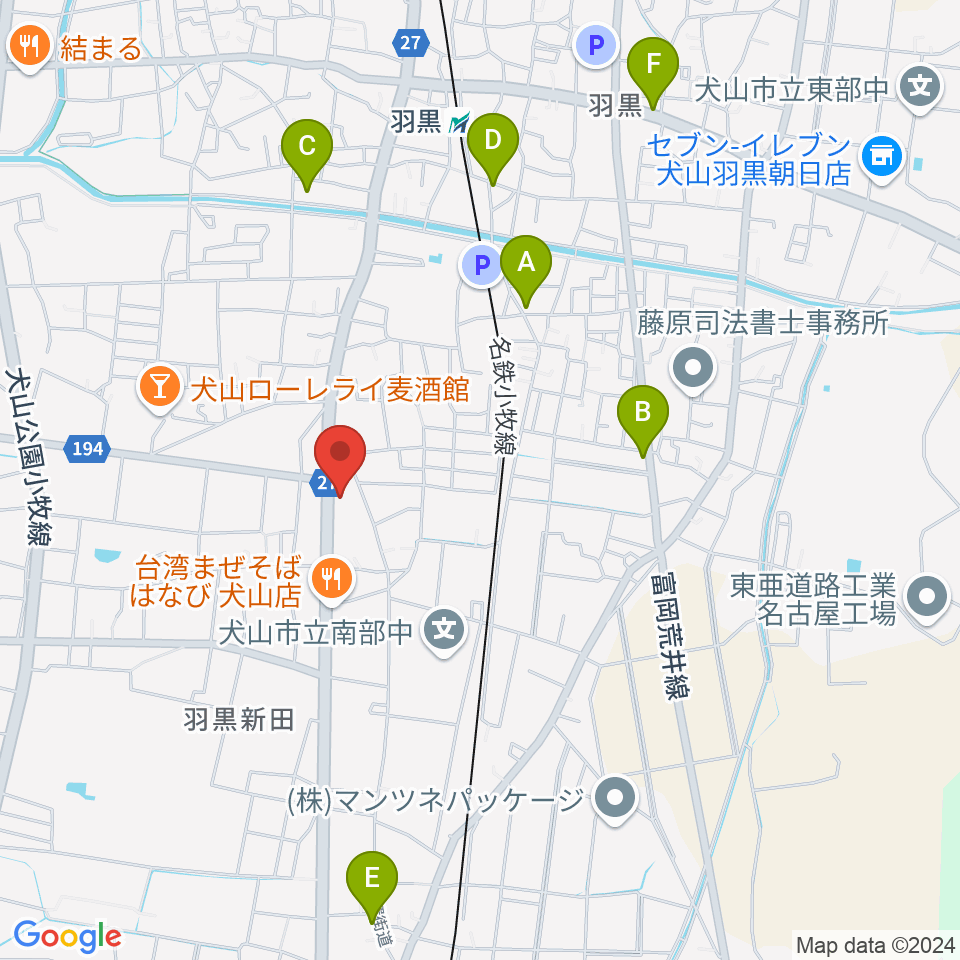 睦美音楽センター周辺のカフェ一覧地図