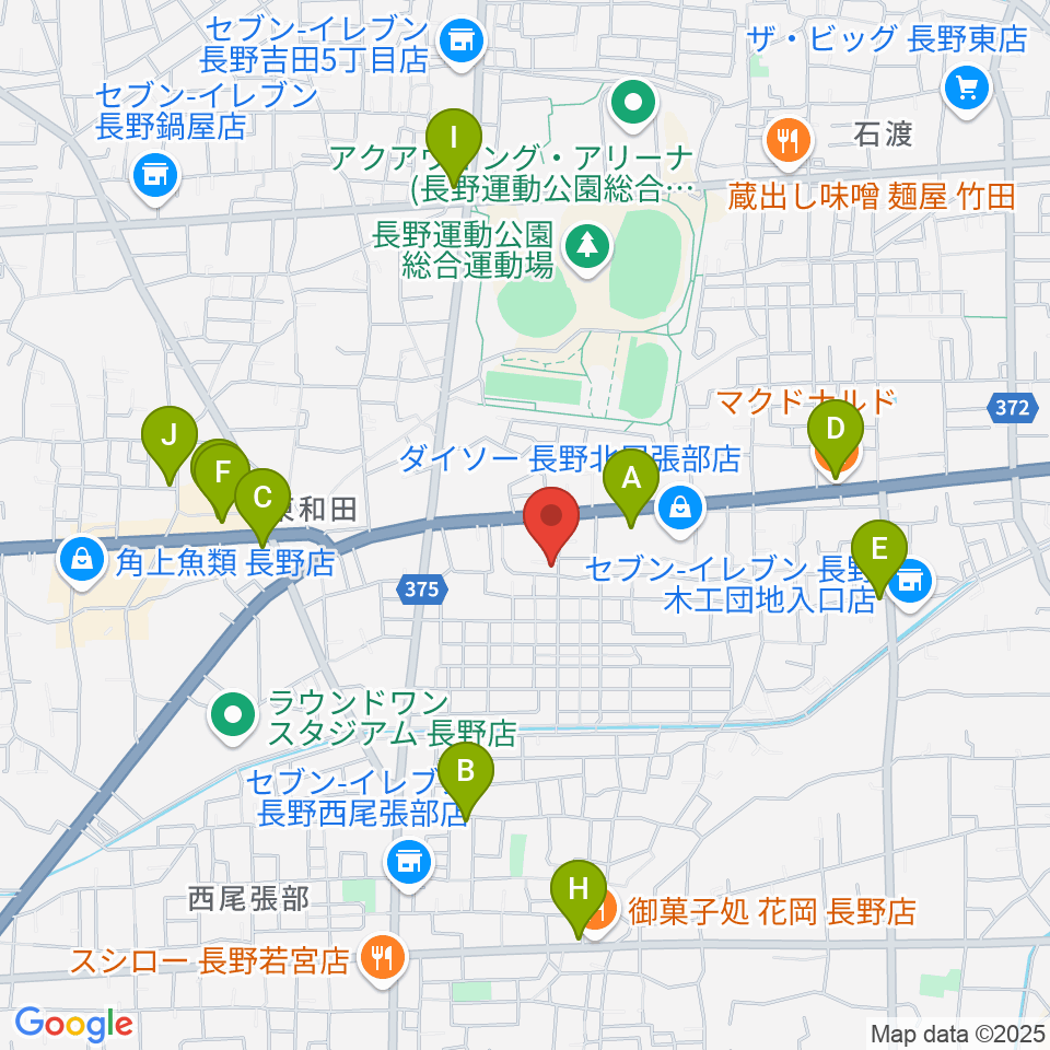 TAKE ONE周辺のカフェ一覧地図