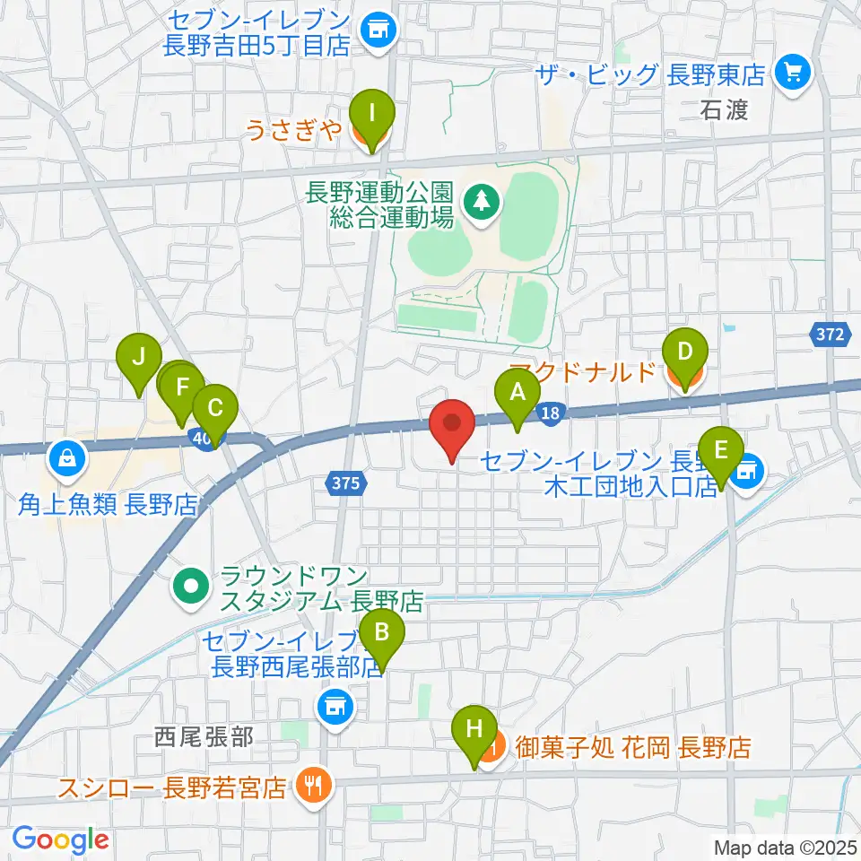 TAKE ONE周辺のカフェ一覧地図