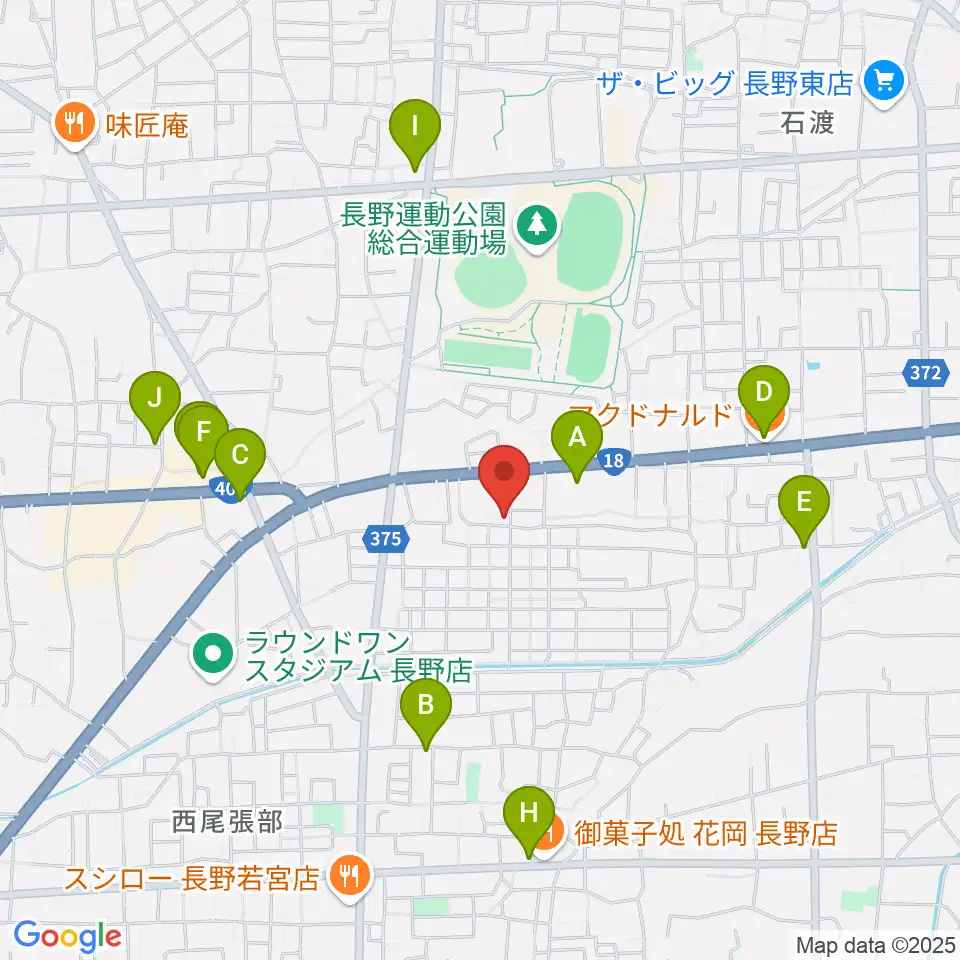 TAKE ONE周辺のカフェ一覧地図