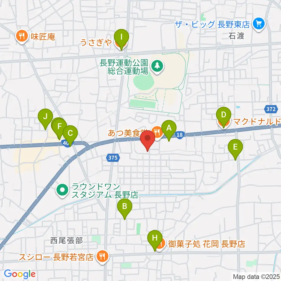 TAKE ONE周辺のカフェ一覧地図