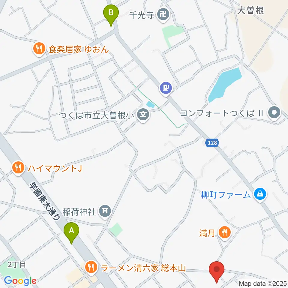 アーデン音楽館 花畑教室周辺のカフェ一覧地図