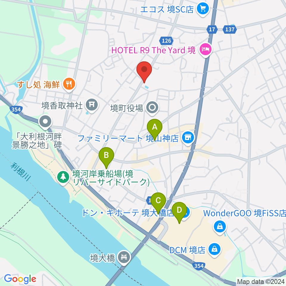 がくえんどう音楽教室周辺のカフェ一覧地図