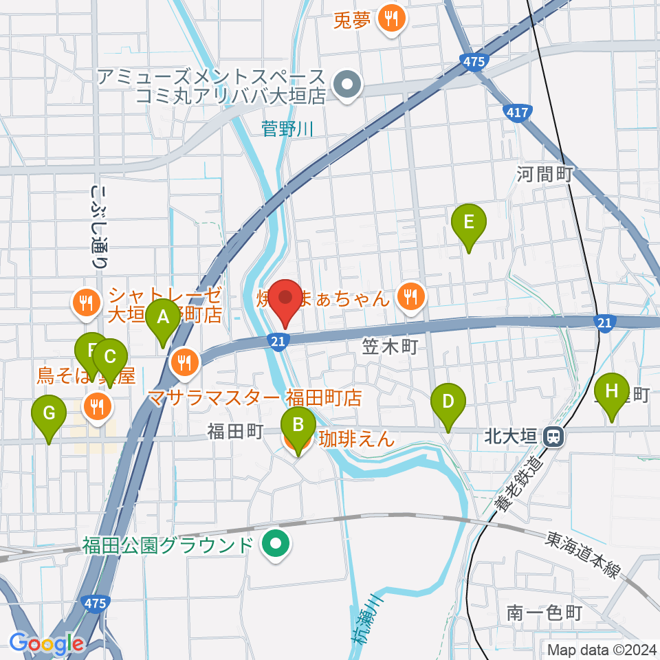 ウィーンミュージックアカデミー周辺のカフェ一覧地図