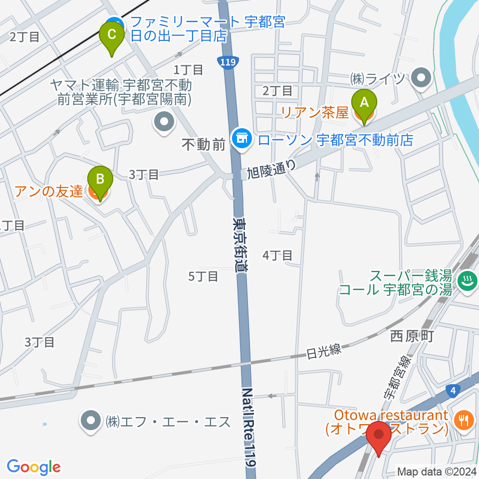 シーズ・ミュージックスクール周辺のカフェ一覧地図