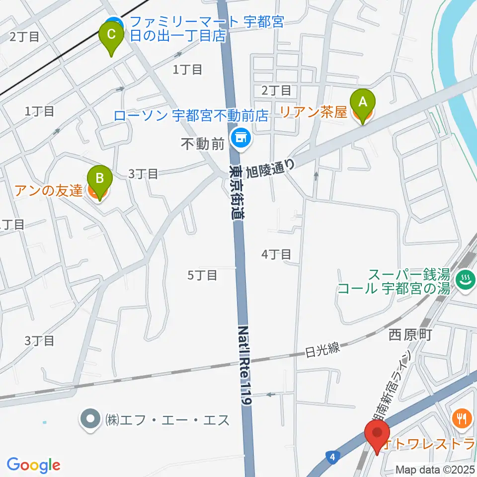 シーズ・ミュージックスクール周辺のカフェ一覧地図