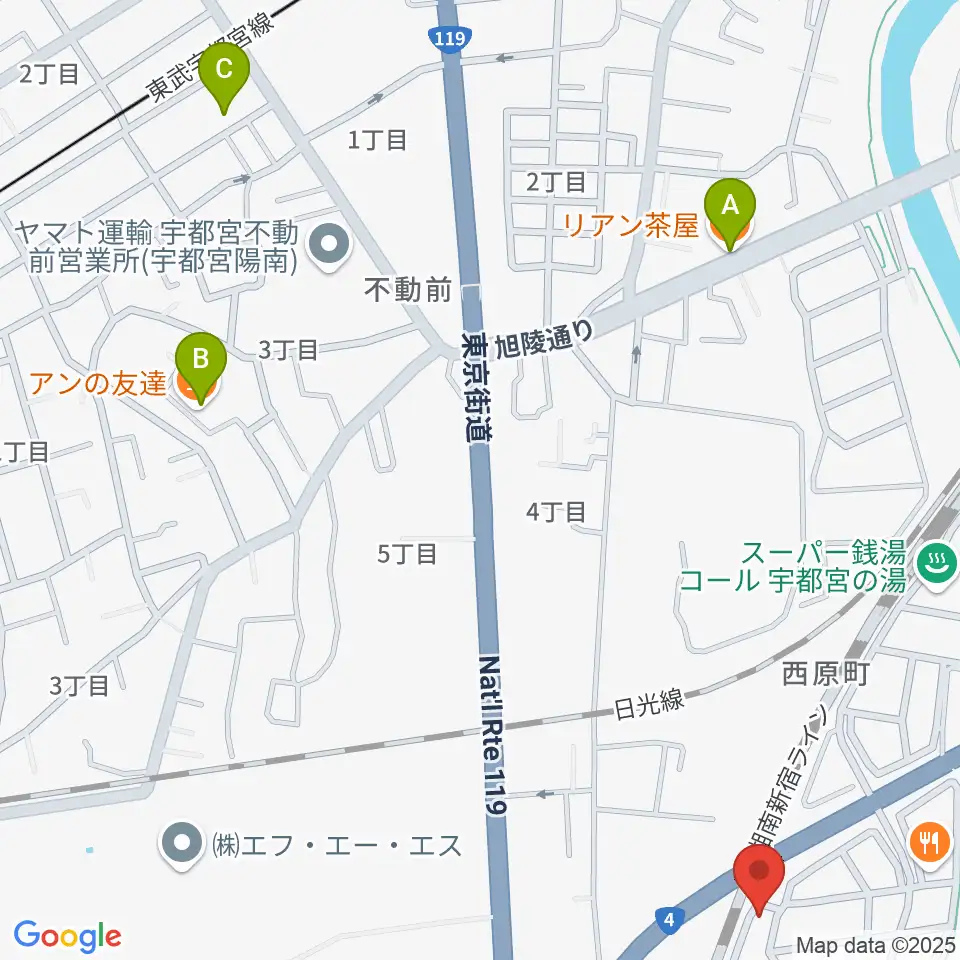 シーズ・ミュージックスクール周辺のカフェ一覧地図