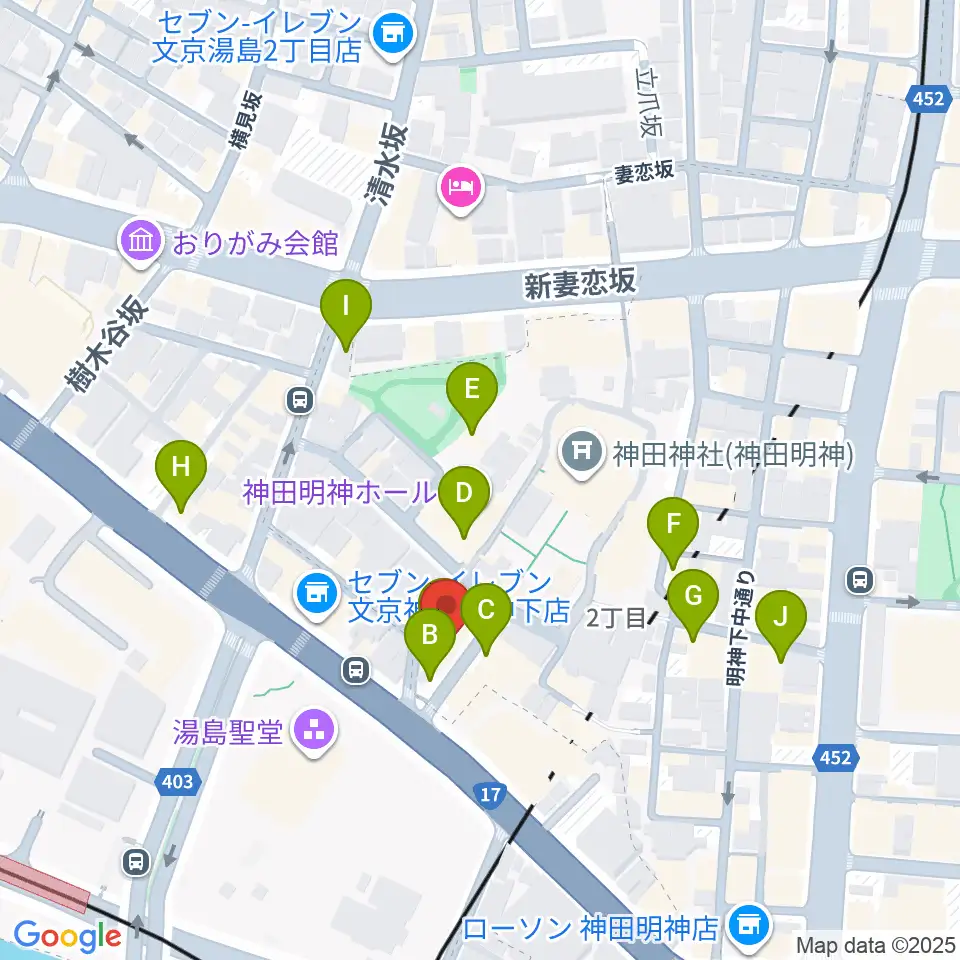 メディア・カーム周辺のカフェ一覧地図