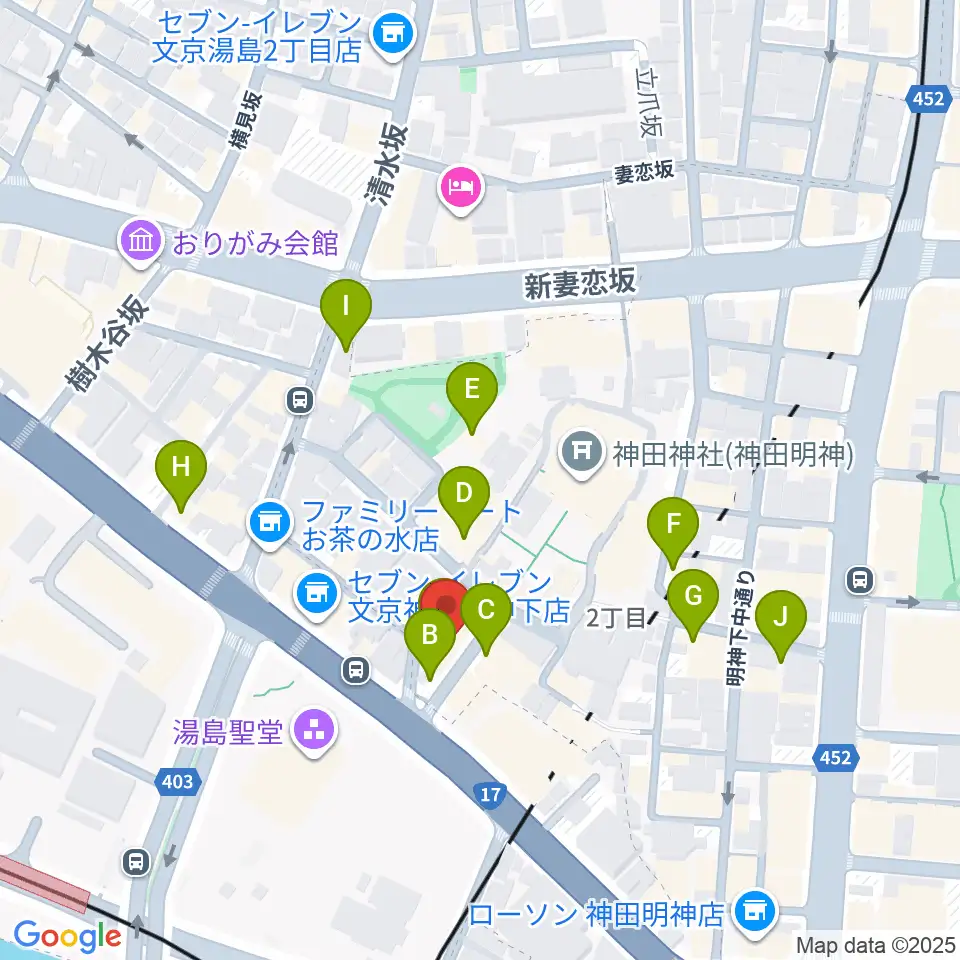 メディア・カーム周辺のカフェ一覧地図