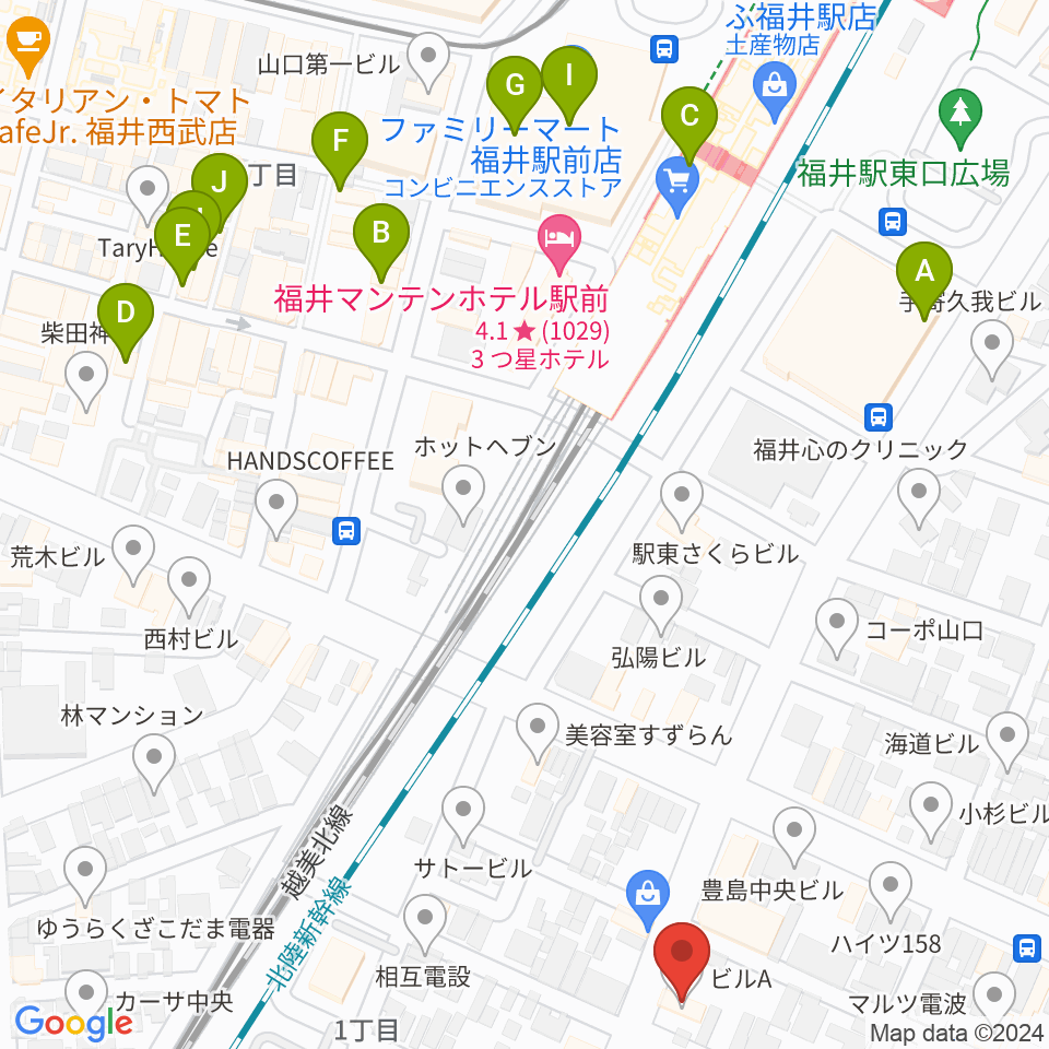 Salsa Lab周辺のカフェ一覧地図