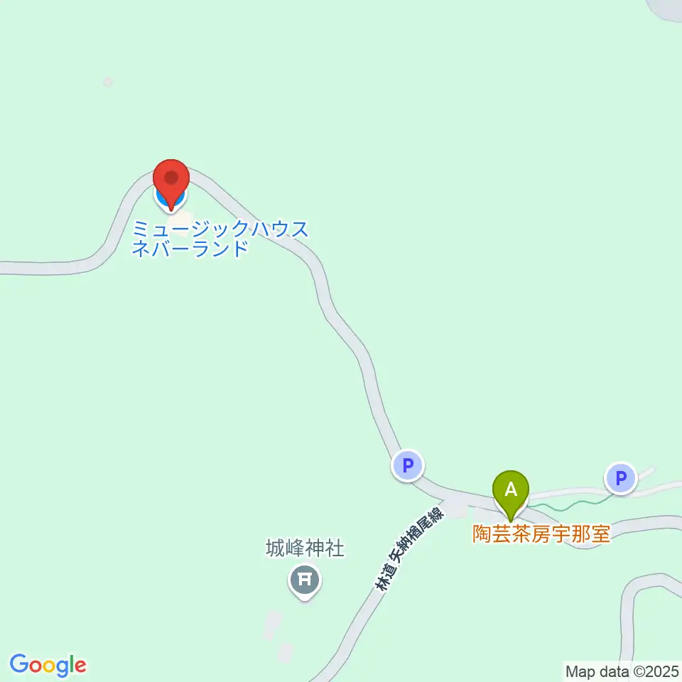 バンド合宿スタジオネバーランド周辺のカフェ一覧地図