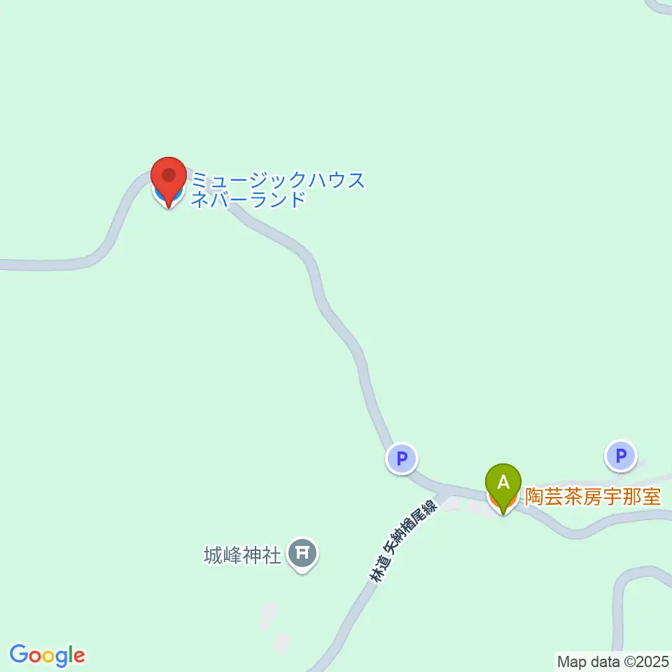 バンド合宿スタジオネバーランド周辺のカフェ一覧地図