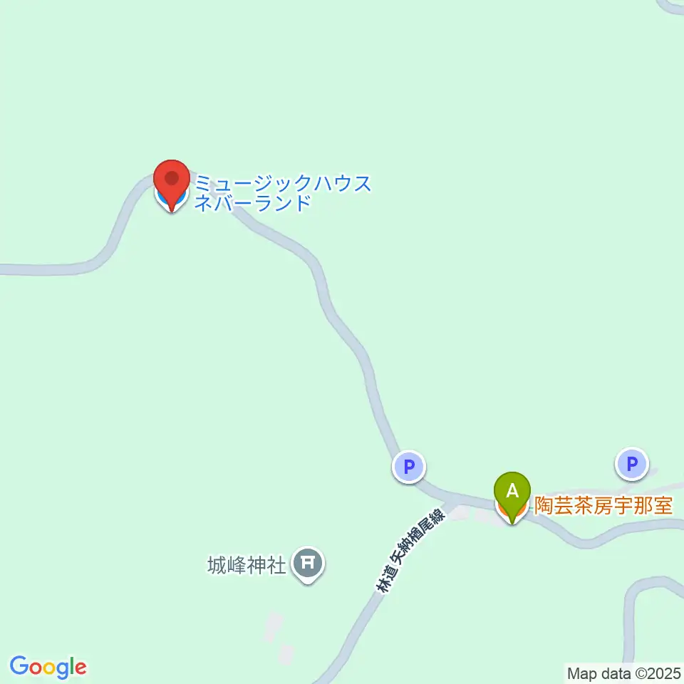 バンド合宿スタジオネバーランド周辺のカフェ一覧地図