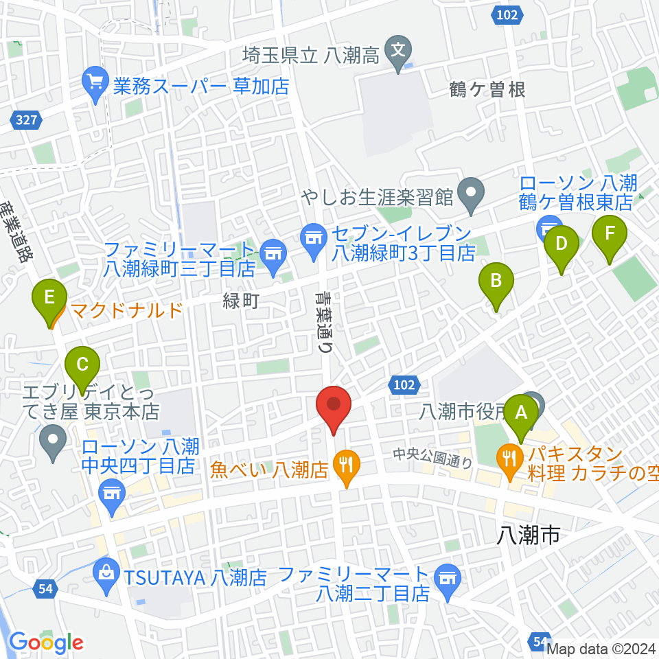 サウンドスタジオイフ周辺のカフェ一覧地図