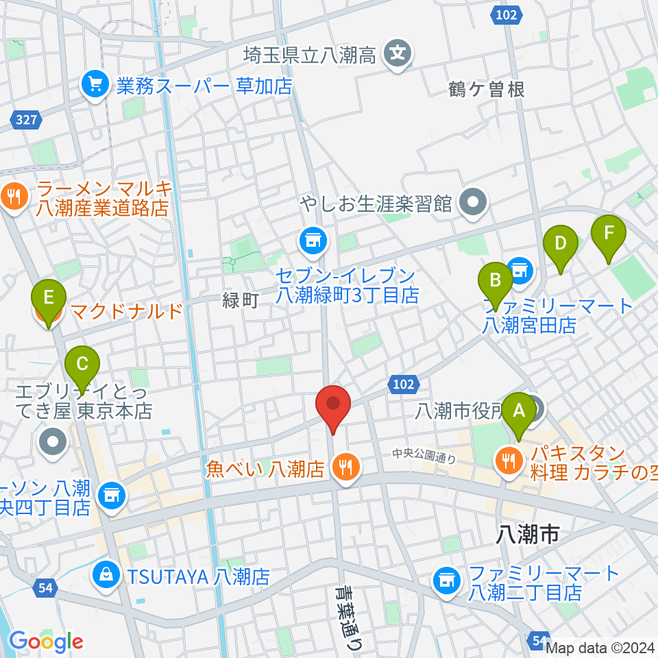 サウンドスタジオイフ周辺のカフェ一覧地図