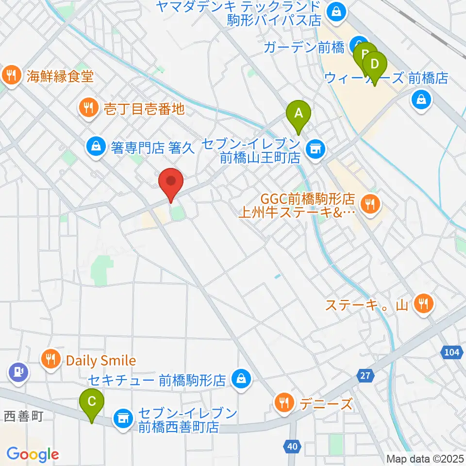 ヴィエナピアノ教室・フルート教室周辺のカフェ一覧地図