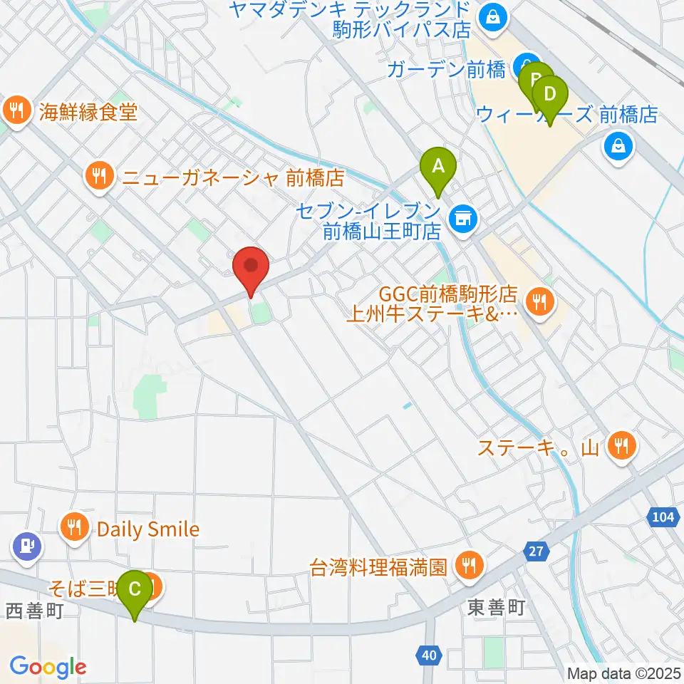 ヴィエナピアノ教室・フルート教室周辺のカフェ一覧地図