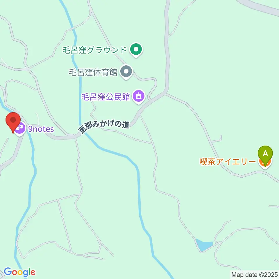9notes ギター工房周辺のカフェ一覧地図