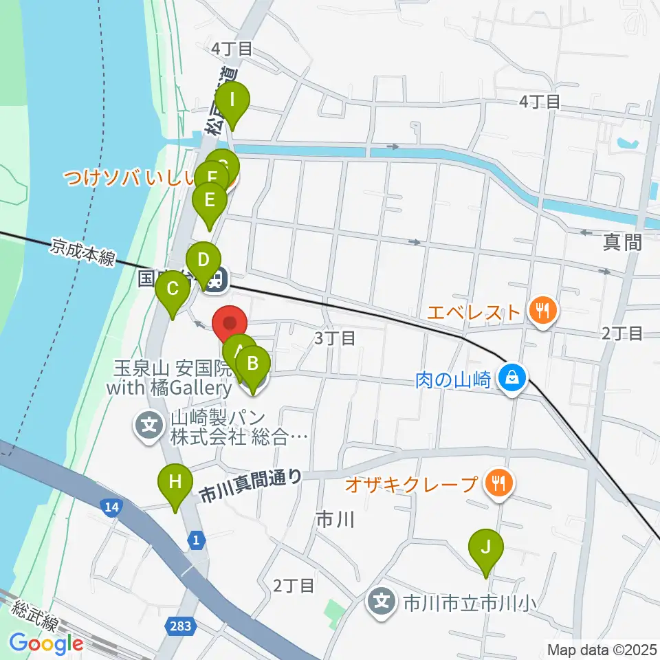 STUDIO Be周辺のカフェ一覧地図