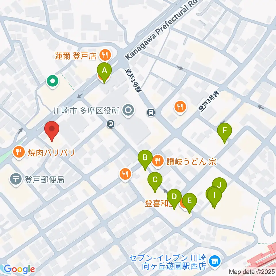 SOUND STUDIO OTA周辺のカフェ一覧地図