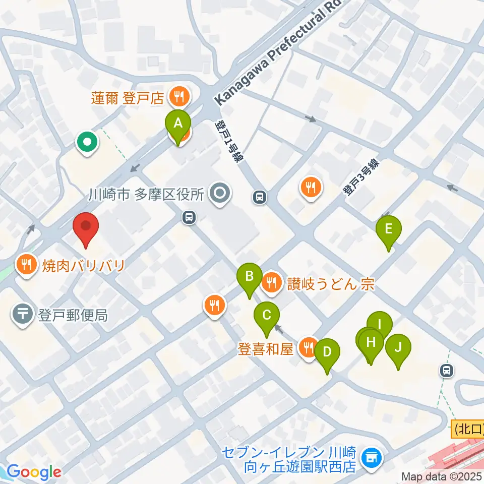 SOUND STUDIO OTA周辺のカフェ一覧地図