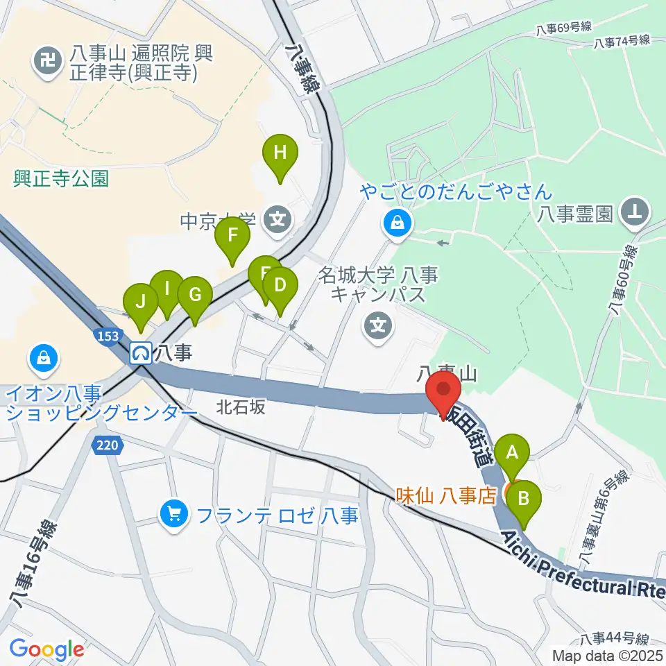 R'STUDIO YAGOTO周辺のカフェ一覧地図