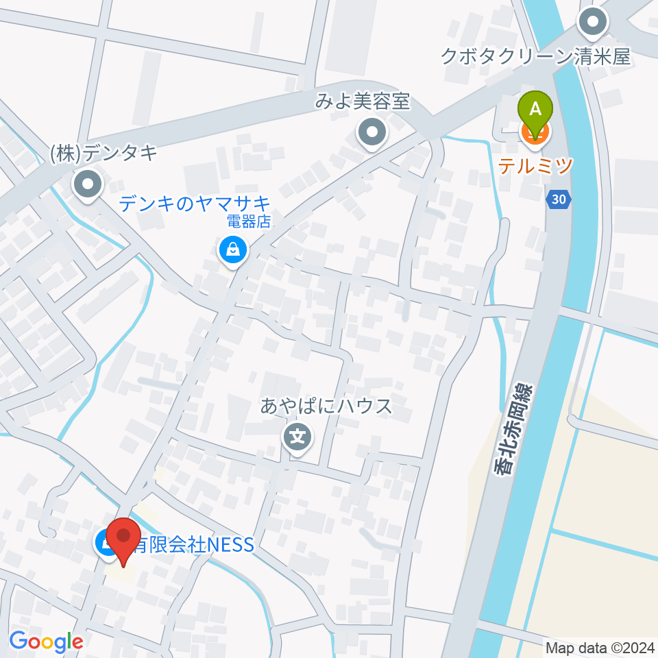 有限会社ネス（NESS）スタジオ周辺のカフェ一覧地図