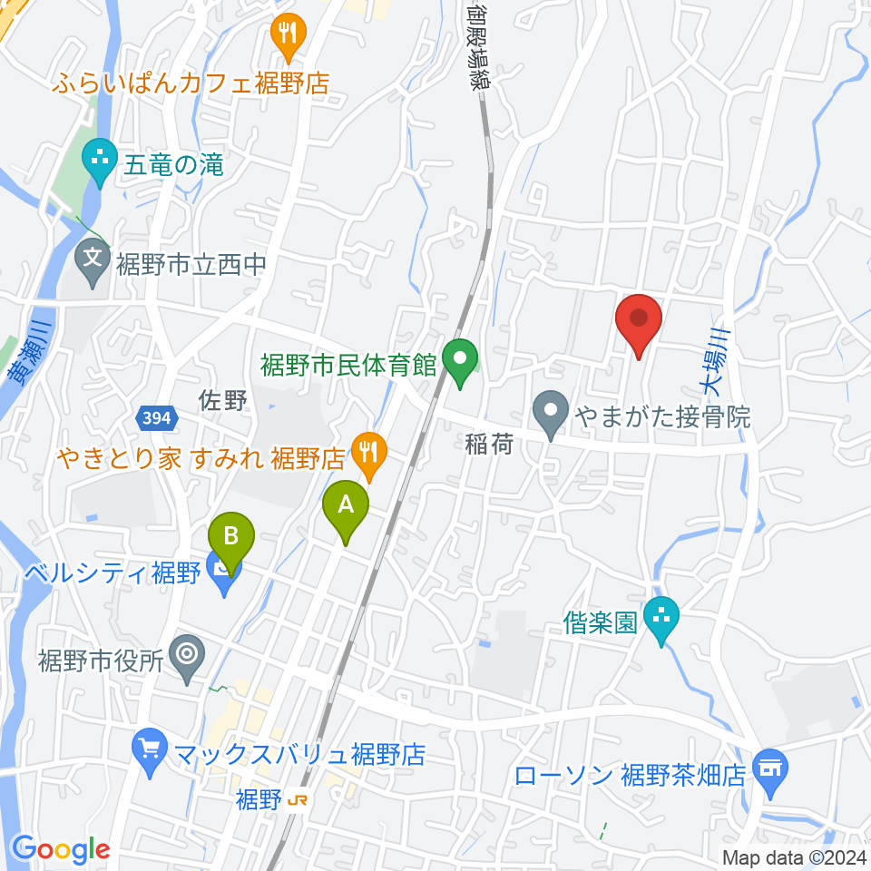 STUDIO O&K 裾野店周辺のカフェ一覧地図