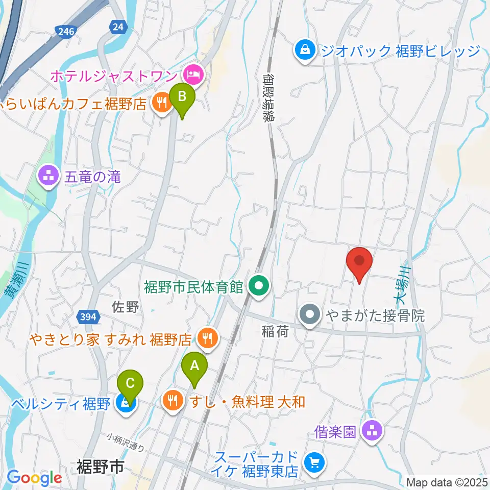 STUDIO O&K 裾野店周辺のカフェ一覧地図