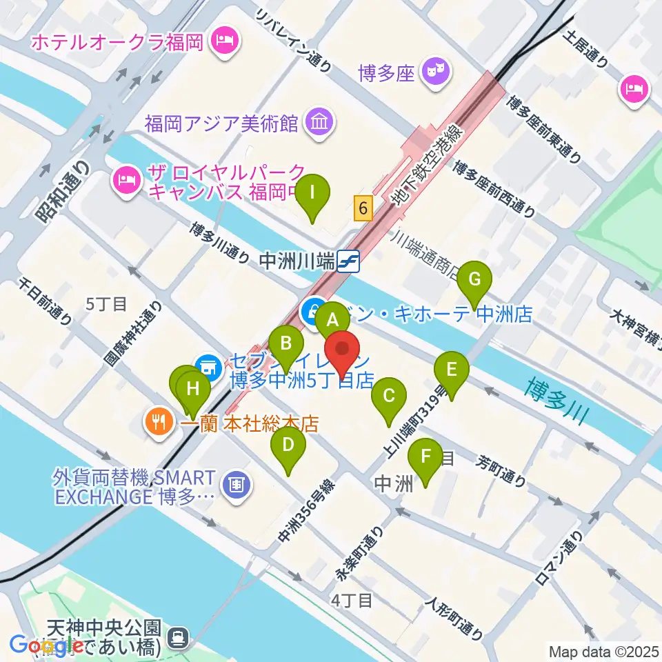 Gate's7周辺のカフェ一覧地図
