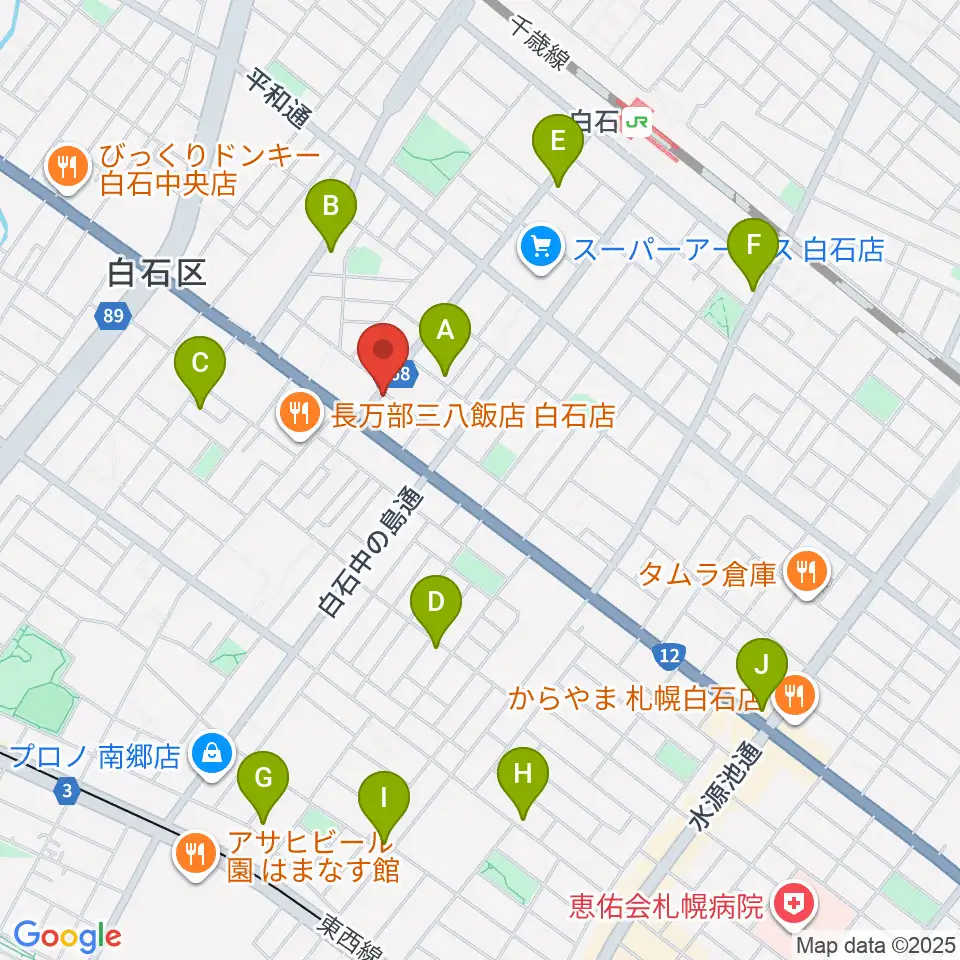 ピグスティー周辺のカフェ一覧地図