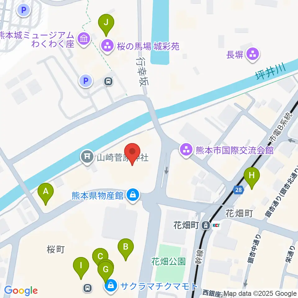 市民会館シアーズホーム夢ホール周辺のカフェ一覧地図